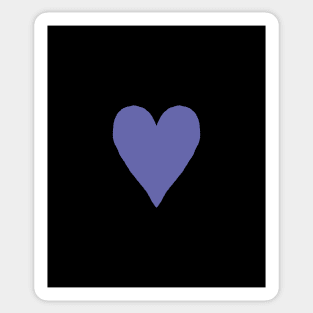 Small Very Peri Periwinkle Blue Heart Color of the Year 2022 Sticker